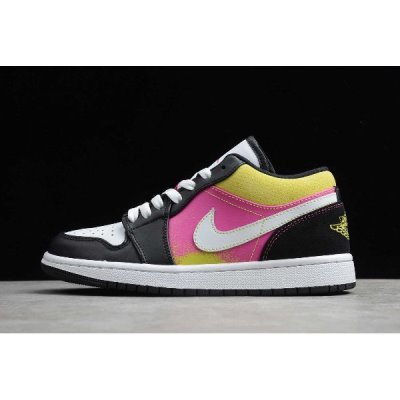 Nike Air Jordan 1 Low Siyah / Küpe Çiçeği Basketbol Ayakkabısı Türkiye - L47GVPDG